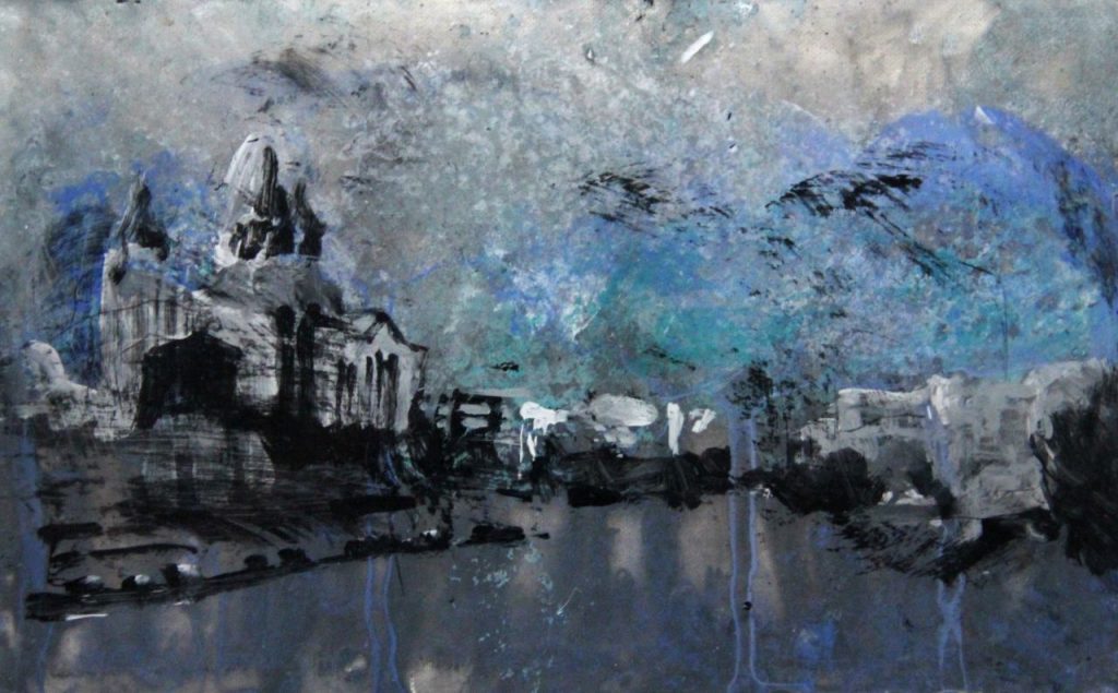 Saint Sarkis Cathedral - Oil Behind glass -2015